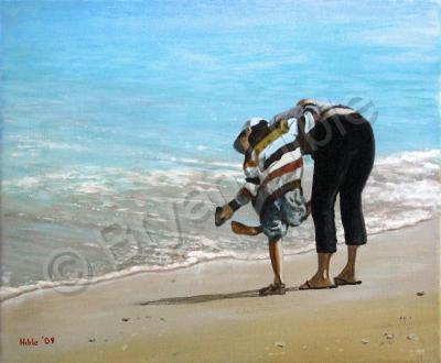 Shore Stories - Sandy Shoes - Acrylics