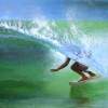 Surf 2 - Acrylics Paintings - By Bryan Hible, Realism Painting Artist