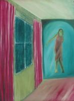 Another Room - Oil On Canvas Paintings - By Stephan Alessandri, Abstract To Surreal Painting Artist