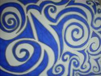 Swirl - Sharpie Drawings - By Brittany Dybus, Abstract Drawing Artist