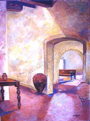 Interiors - Vaults - Acrylic On Canvas