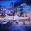 Positano By Night - Acrylic On Canvas Paintings - By Rolando Lambiase, Impressionism Painting Artist