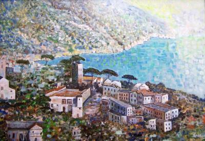 Seascape - Ravello - Acrylic On Board