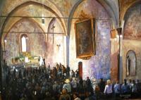 The Wedding - Acrylic On Canvas Paintings - By Rolando Lambiase, Impressionism Painting Artist