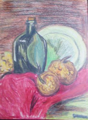 Oil Pastel - Still Life - Oil Pastel