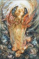 Angel Of America - Oil On Canvas Paintings - By Viatcheslav Petrov-Gladky Maitreya, Visionary Art Painting Artist