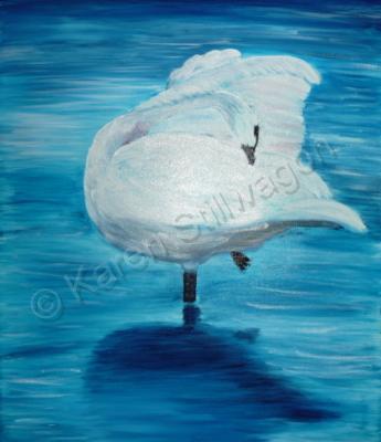 Oil Paintings - Swan - Oils