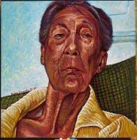 Auntana - Oil On Canvas Paintings - By Ruby Chacon, Portrait Painting Artist