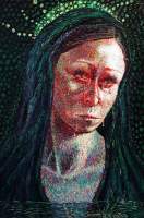 Self As La Llorona - Oil On Canvas Paintings - By Ruby Chacon, Portrait Painting Artist