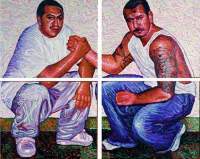 Home Boys - Oil On Canvas Paintings - By Ruby Chacon, Portrait Painting Artist