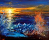 Dancing In The Sunset - Acrylic Paintings - By Kerry Wembridge  Ziernicki, Realism Painting Artist