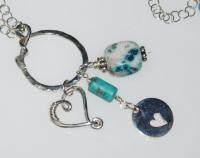 Placid By Cats Eye Gems - Sterling And Fine Silver Jewelry - By Melanie Herridge, Hand Forged Sterling Silver Jewelry Artist