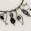 Appaloosa - Black By Cats Eye Gems - Sterling And Fine Silver Jewelry - By Melanie Herridge, Hand Forged Sterling Silver Jewelry Artist