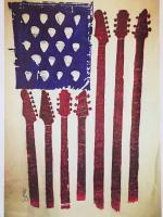Guitar Flag - Pencil  Paper Drawings - By Steph Deskins, Traditional Drawing Artist