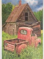 Farm Truck - Pencil  Paper Drawings - By Steph Deskins, Traditional Drawing Artist