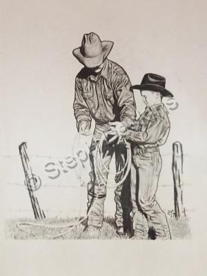 Country - Roping Lessons - Pencil  Paper