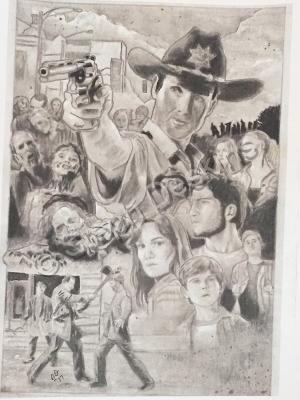 Tv  Movies - The Walking Dead - Pencil  Paper