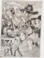 The Walking Dead - Pencil  Paper Drawings - By Steph Deskins, Traditional Drawing Artist