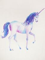 Full Unicorn - Pencil  Paper Drawings - By Steph Deskins, Traditional Drawing Artist