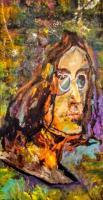 Abstract - John Lennon - Acrylic On Canvas