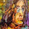 John Lennon - Acrylic On Canvas Paintings - By Joseph Cardinal, Abstract Painting Artist