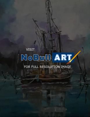 Abstract - Safe Harbor - Acrylic On Canvas