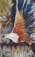 As The Eagle Flies - Acrylic On Canvas Paintings - By Joseph Cardinal, Abstract Painting Artist