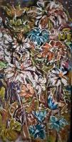 Wildflowers - Acrylic On Canvas Paintings - By Joseph Cardinal, Abstract Painting Artist