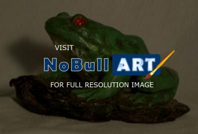 2 - Frog On Rock - Clay