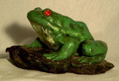 2 - Frog On Rock - Clay