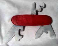 Swiss Army Knife - Clay Sculptures - By Thomas Lawler, Realistic Sculpture Artist