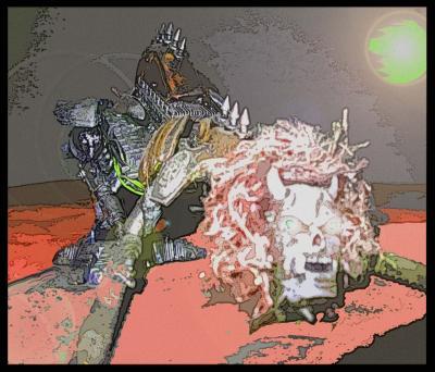 Photography - Choas Dreddnaught On Necron - Mixed Media