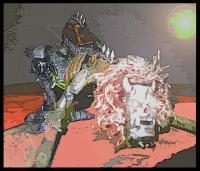 Choas Dreddnaught On Necron - Mixed Media Photography - By Danny Hennesy, Sci-Fi  Fantasy Photography Artist