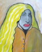 Figurative Art - Bewildered Teenager - Acrylics