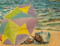 Beach - Watercolor Paintings - By Wayne Vander Jagt, Impressionistic Painting Artist