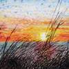 Lake Michigan Sunset - Watercolor Paintings - By Wayne Vander Jagt, Impressionistic Painting Artist