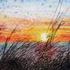 Lake Michigan Sunset - Watercolor Paintings - By Wayne Vander Jagt, Impressionistic Painting Artist