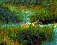 River - Watercolor Mixed Media - By Wayne Vander Jagt, Abstract Mixed Media Artist