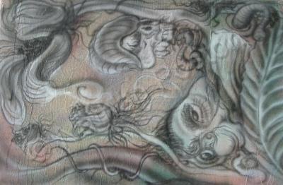 Images For The Blind - Re-Incarnation - Oil On Wax Paper