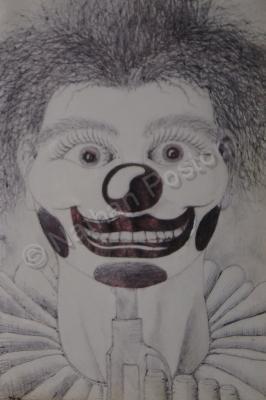 Images For The Blind - The Clown - Ink On Paper