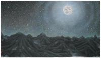 Nightscapes - Blueridge Grave Yard Fields - Oil On Canvas