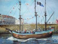 Fine Art - Leisure Pirates At Whitby - Acrylics On Canvas