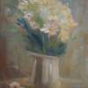 Daisies - Oil On Canvas Paintings - By Raluca Scarlat, Postimpressionism Painting Artist