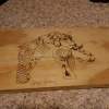 Elephant - Wood Burning Woodwork - By Jacque Gross, Pyrography Woodwork Artist