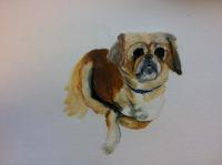 Mindy - Watercolor Paintings - By Karlee Patton, Illustration Painting Artist