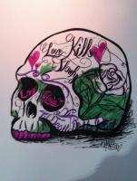 Love Kills Slowly - Illustration Marker Drawings - By Karlee Patton, Illustration Drawing Artist