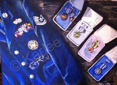 Paintings - A Well Deserved Honor - Acrylic