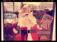 Santa Claus Lottery Window - Paint Paintings - By Karlee Patton, Window Paintings Painting Artist