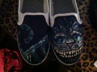 Paintings - Cheshire Cat Shoes - Paint