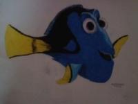 Dory - Oil Pastel Drawings - By Karlee Patton, Fan Art Drawing Artist